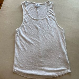 SOLD Anine Bing white linen tank top